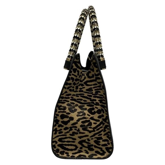 Bvlgari Tote Bag Serpenti Scalier Black X Light Brown X Multi Mini Bag Leopard - Picture 2 of 16